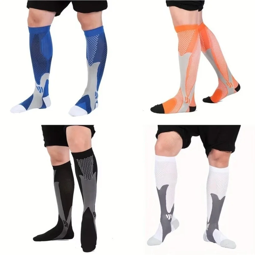 Unisex 20-30 mmHg Compression Socks XXL Knee High Medical Blue 1‎ Pair NEW